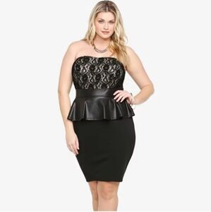 Peplum black dress